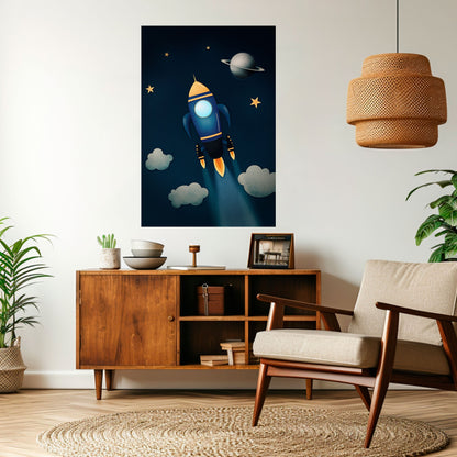 Poster verticale STELLAR SWING stacca e attacca