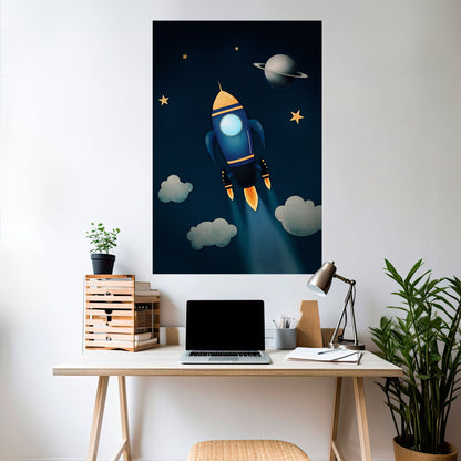 Poster verticale STELLAR SWING stacca e attacca