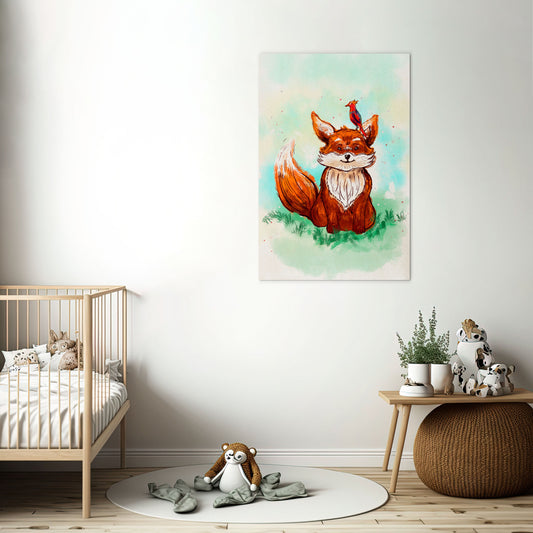FOX FRIENDS Vertical Canvas Print