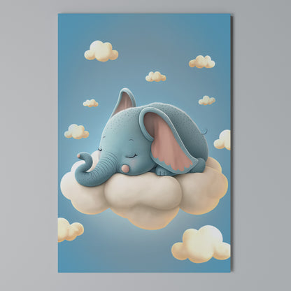 ELEPHANT DREAMS Stampa su Tela Verticale