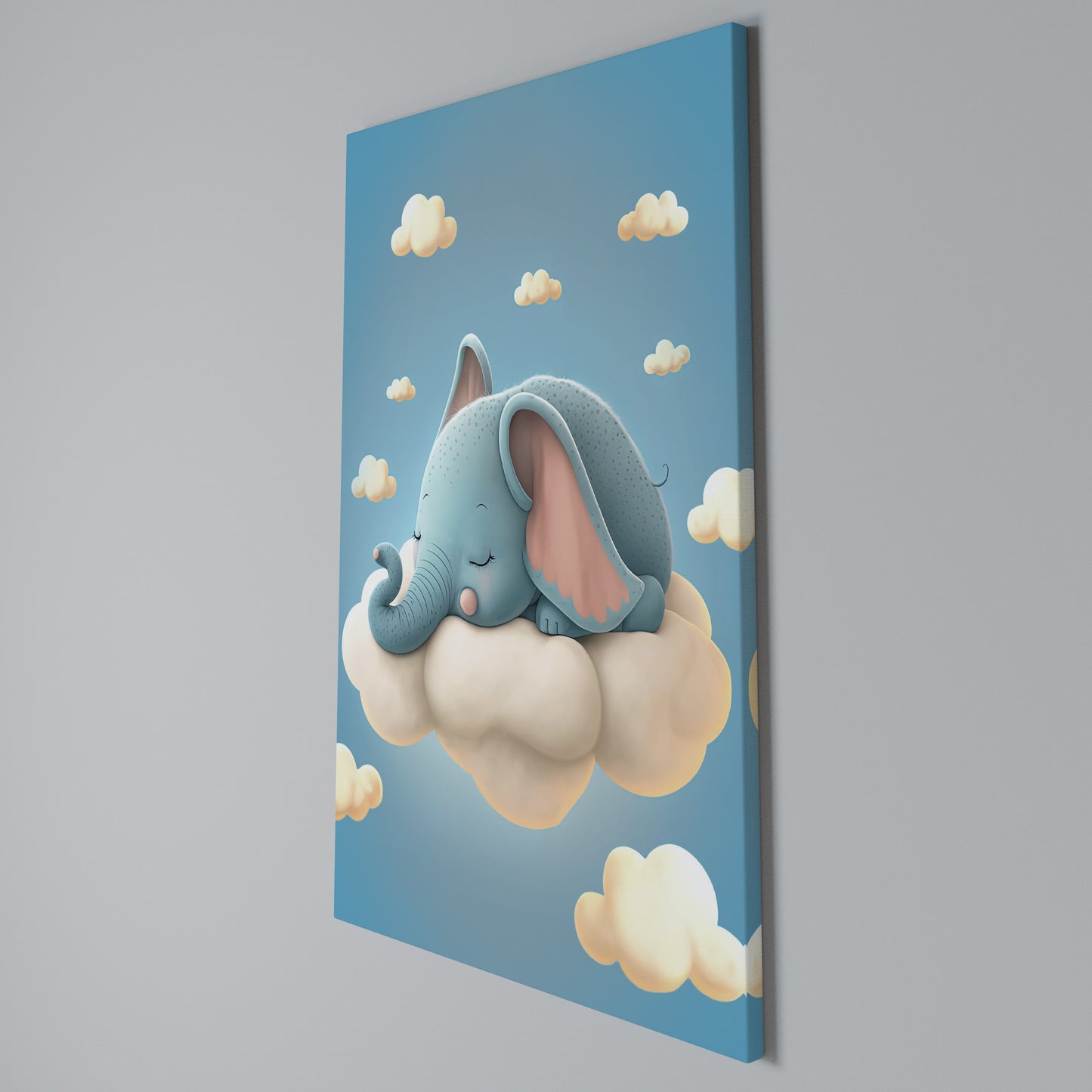 ELEPHANT DREAMS Stampa su Tela Verticale