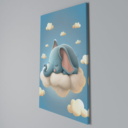 ELEPHANT DREAMS Stampa su Tela Verticale