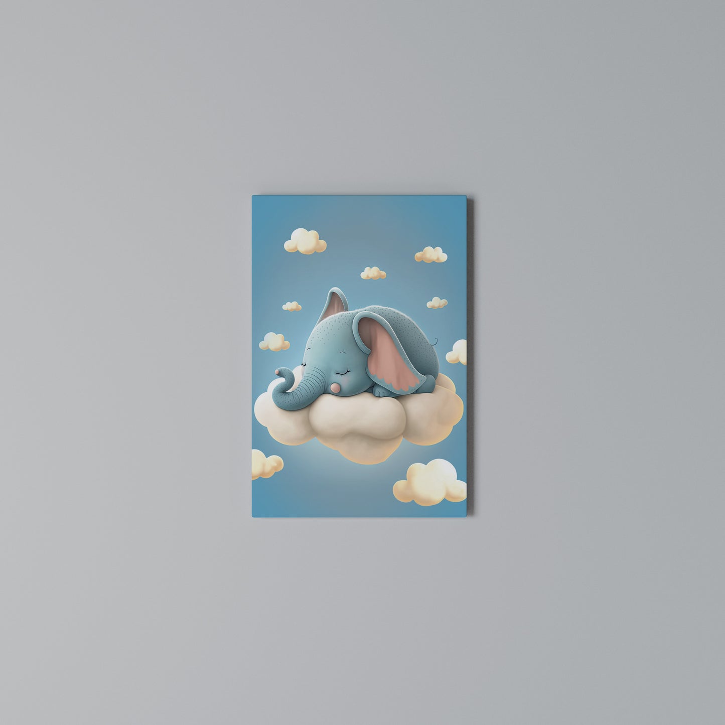 ELEPHANT DREAMS Stampa su Tela Verticale