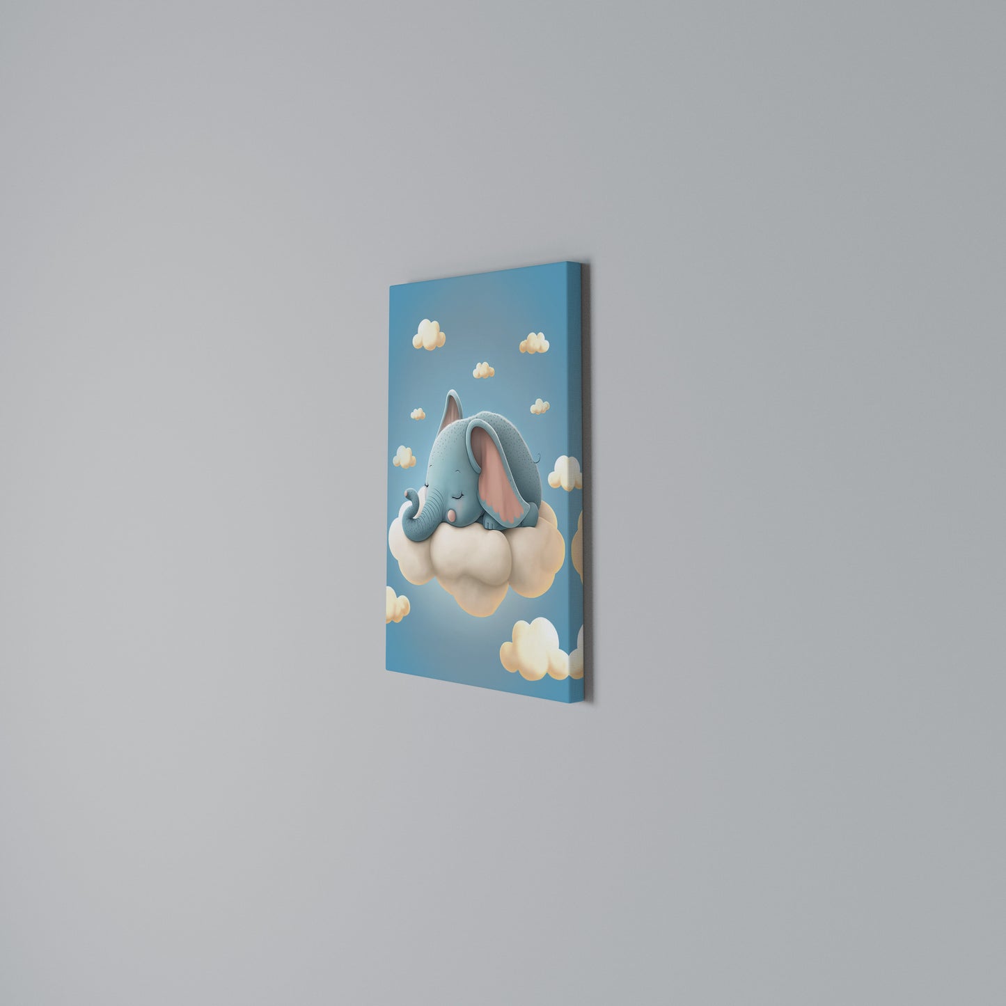 ELEPHANT DREAMS Stampa su Tela Verticale