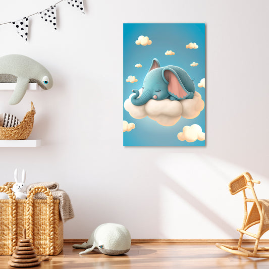ELEPHANT DREAMS Vertical Canvas Print