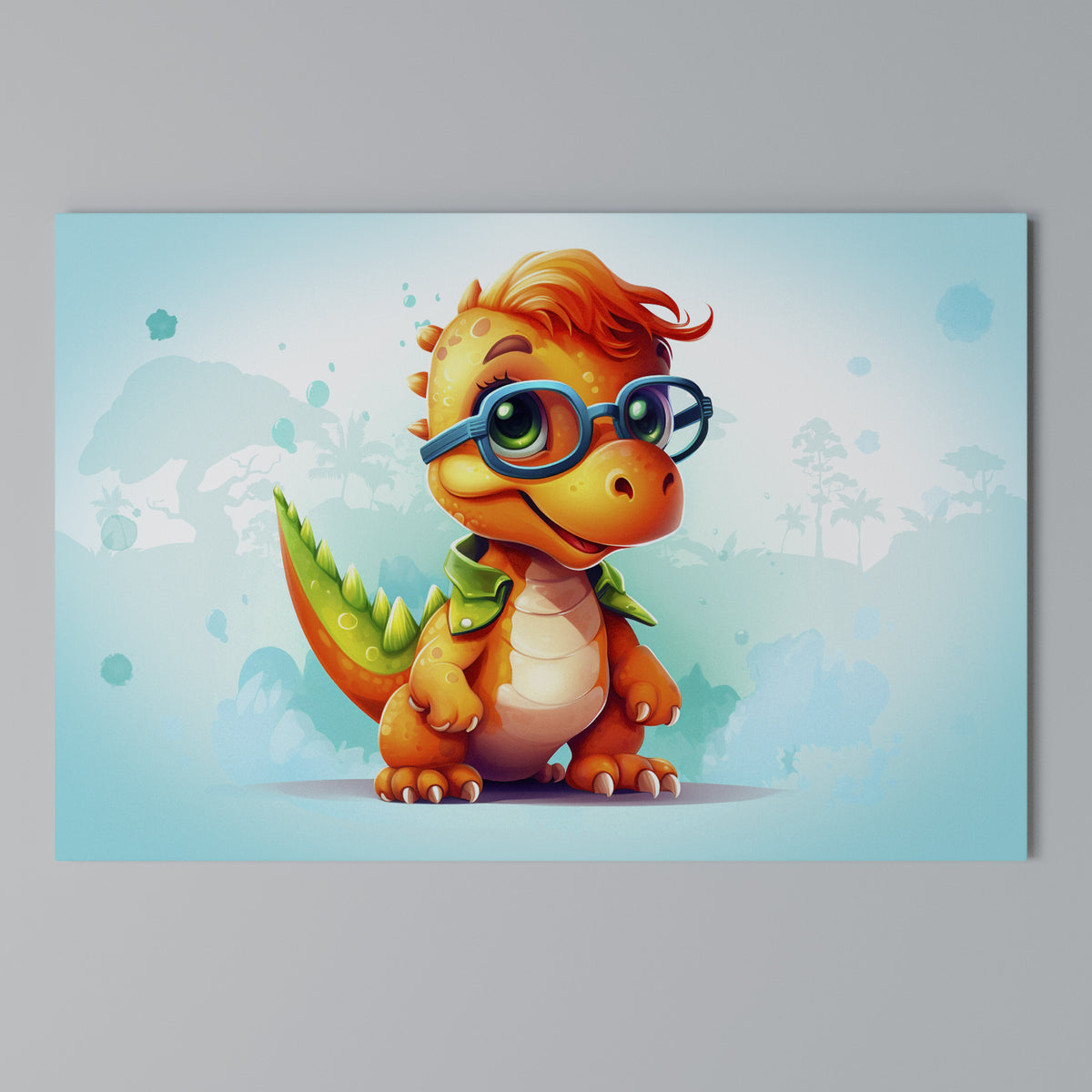 KIDDOSAURUS REX Stampa su tela orizzontale