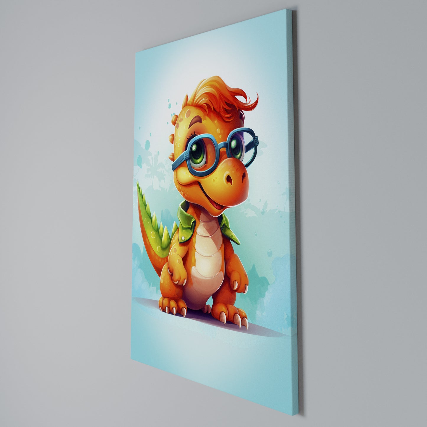 KIDDOSAURUS REX Stampa su Tela Verticale