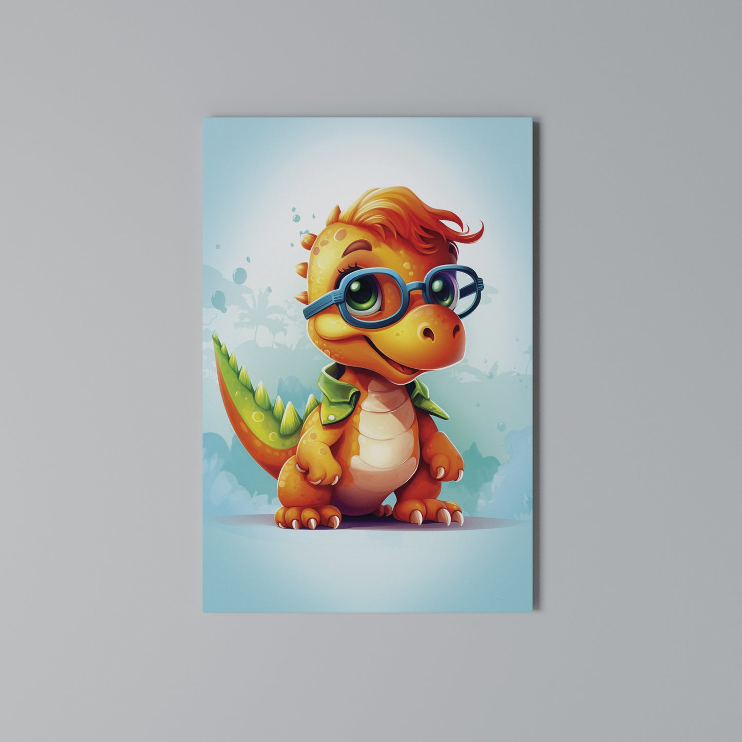 KIDDOSAURUS REX Stampa su Tela Verticale