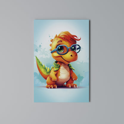 KIDDOSAURUS REX Stampa su Tela Verticale
