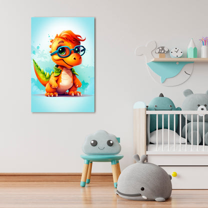 KIDDOSAURUS REX Stampa su tela verticale