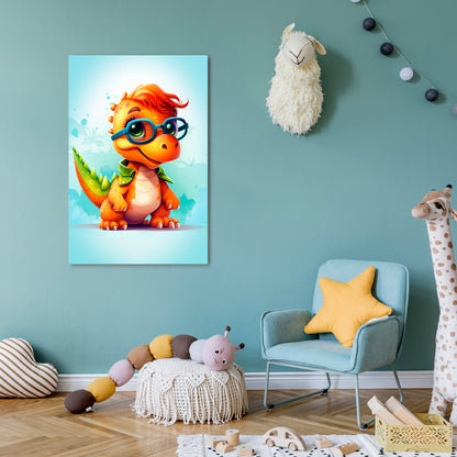 KIDDOSAURUS REX Stampa su tela verticale