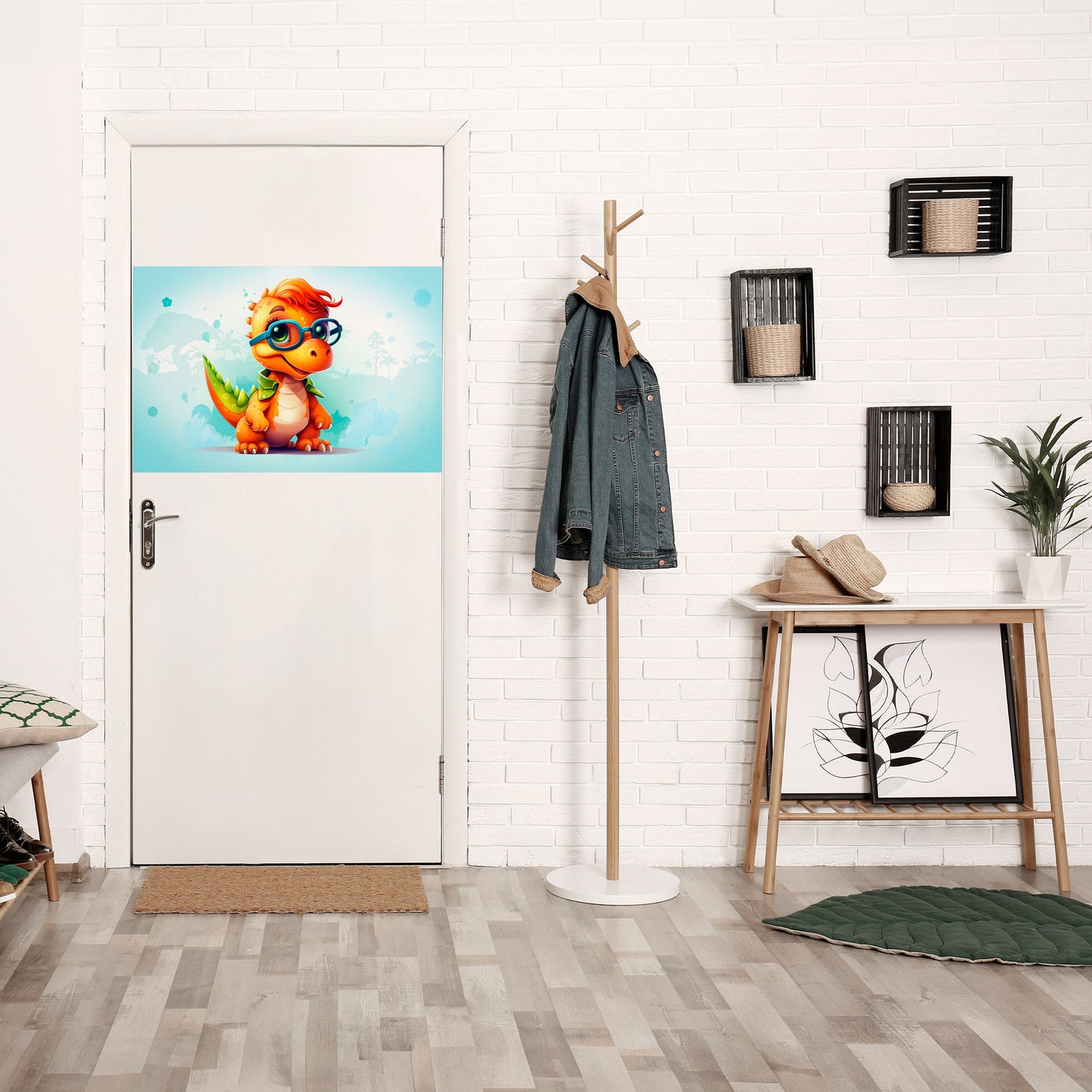 Poster orizzontale staccabile e attaccabile KIDDOSAURUS REX