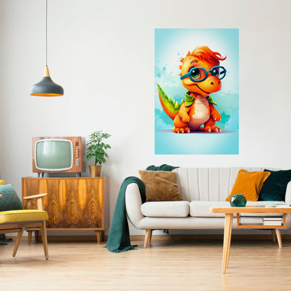 Poster verticale staccabile e attaccabile KIDDOSAURUS REX
