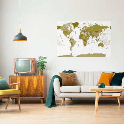 Poster orizzontale staccabile e attaccabile "OLIVE EARTH ENCHANTMENT"