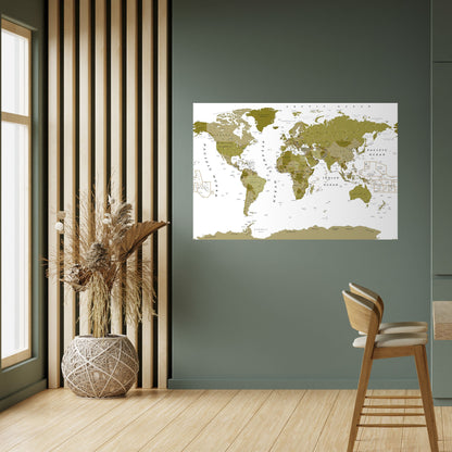 Poster orizzontale staccabile e attaccabile "OLIVE EARTH ENCHANTMENT"