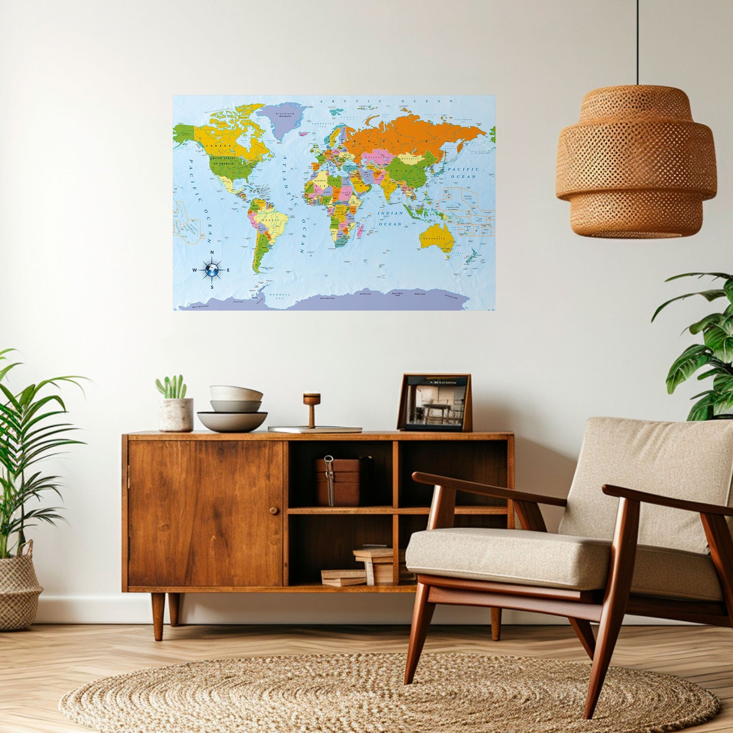 Poster orizzontale staccabile e attaccabile OCEANS OF DISCOVERY