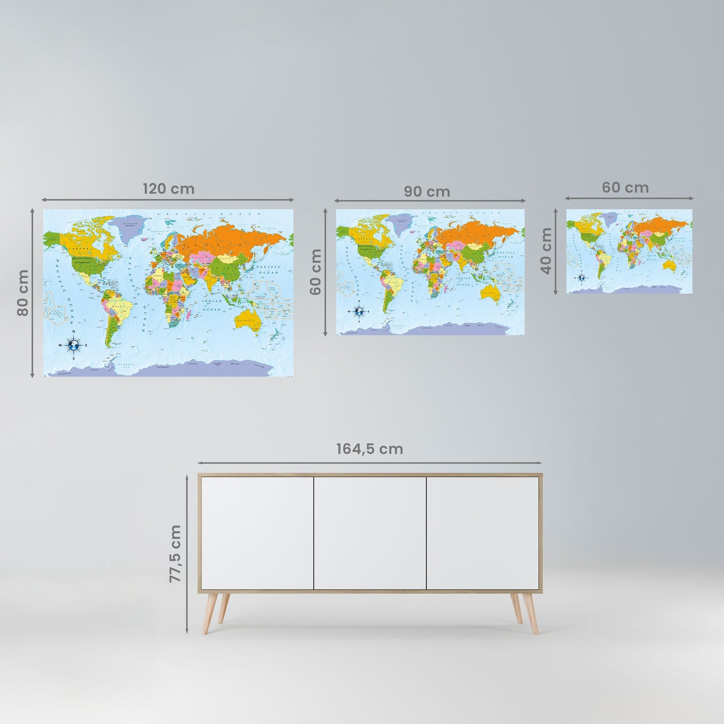Poster orizzontale staccabile e attaccabile OCEANS OF DISCOVERY