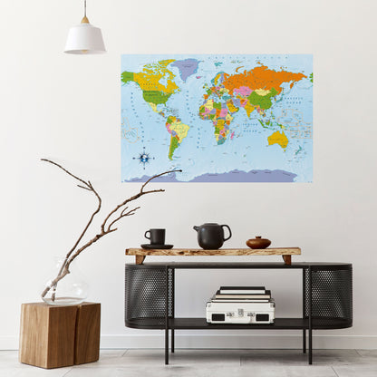 Poster orizzontale staccabile e attaccabile OCEANS OF DISCOVERY