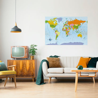 Poster orizzontale staccabile e attaccabile OCEANS OF DISCOVERY