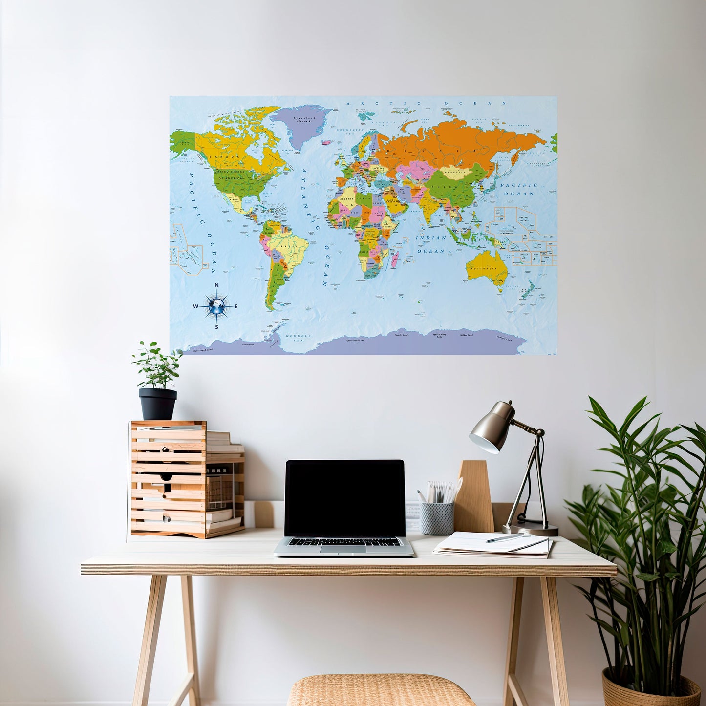 Poster orizzontale staccabile e attaccabile OCEANS OF DISCOVERY