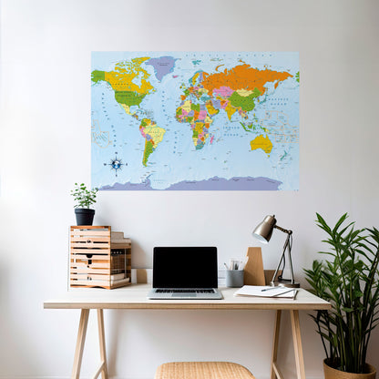 Poster orizzontale staccabile e attaccabile OCEANS OF DISCOVERY