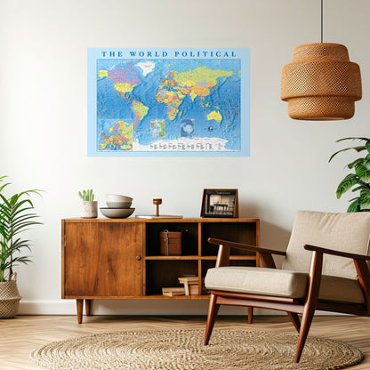 CONTINENTI DI CONNESSIONE Poster orizzontale staccabile e attaccabile