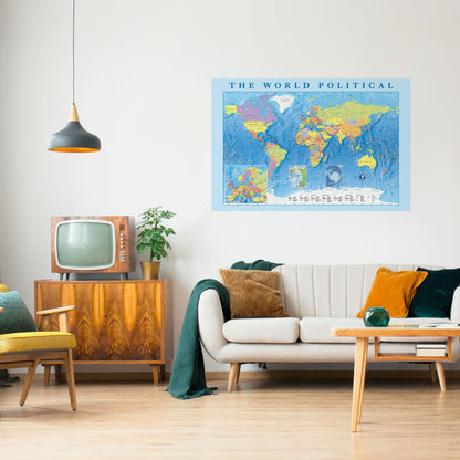 CONTINENTI DI CONNESSIONE Poster orizzontale staccabile e attaccabile