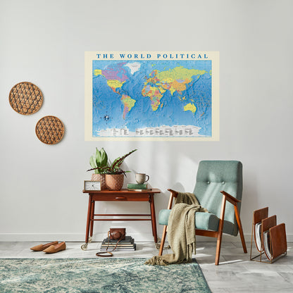 ARAZZO POLITICO GLOBALE [IT] Poster orizzontale staccabile e attaccabile