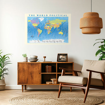 ARAZZO POLITICO GLOBALE [IT] Poster orizzontale staccabile e attaccabile