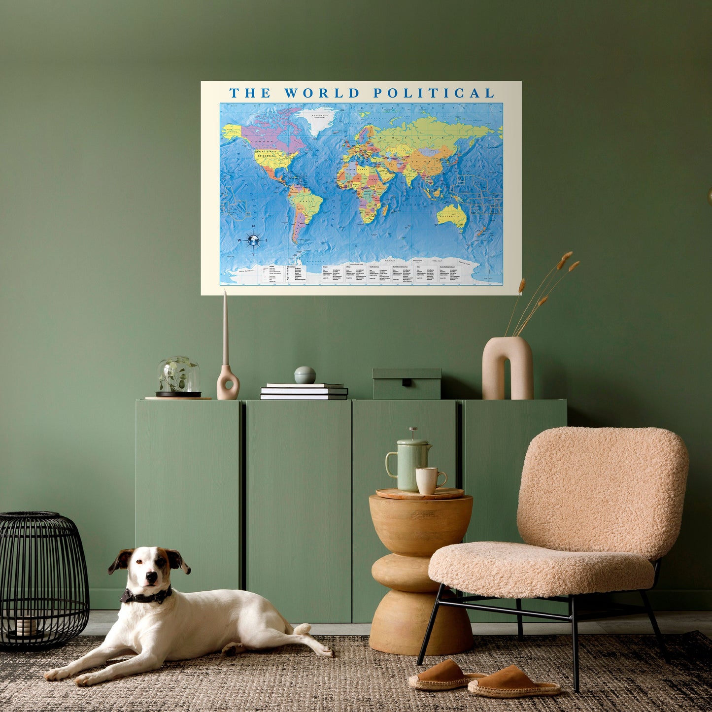ARAZZO POLITICO GLOBALE [IT] Poster orizzontale staccabile e attaccabile