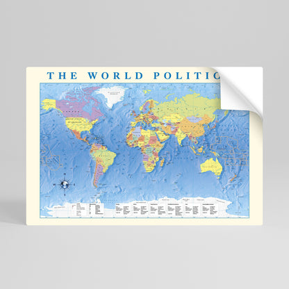 ARAZZO POLITICO GLOBALE [IT] Poster orizzontale staccabile e attaccabile