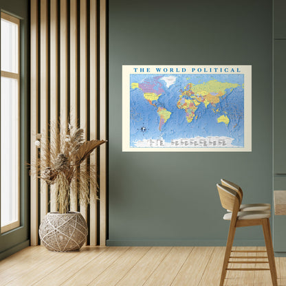 ARAZZO POLITICO GLOBALE [IT] Poster orizzontale staccabile e attaccabile
