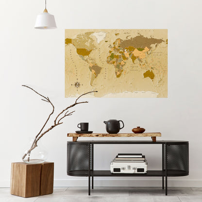 Poster orizzontale staccabile e attaccabile GEOGRAFIE NON CELEBRATE