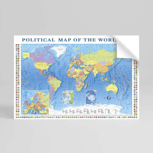 Poster orizzontale staccabile e attaccabile BORDERS AND BEYOND