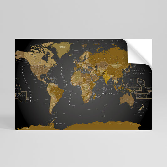Poster orizzontale staccabile e attaccabile MAPPA DELL'ARMONIA GLOBALE