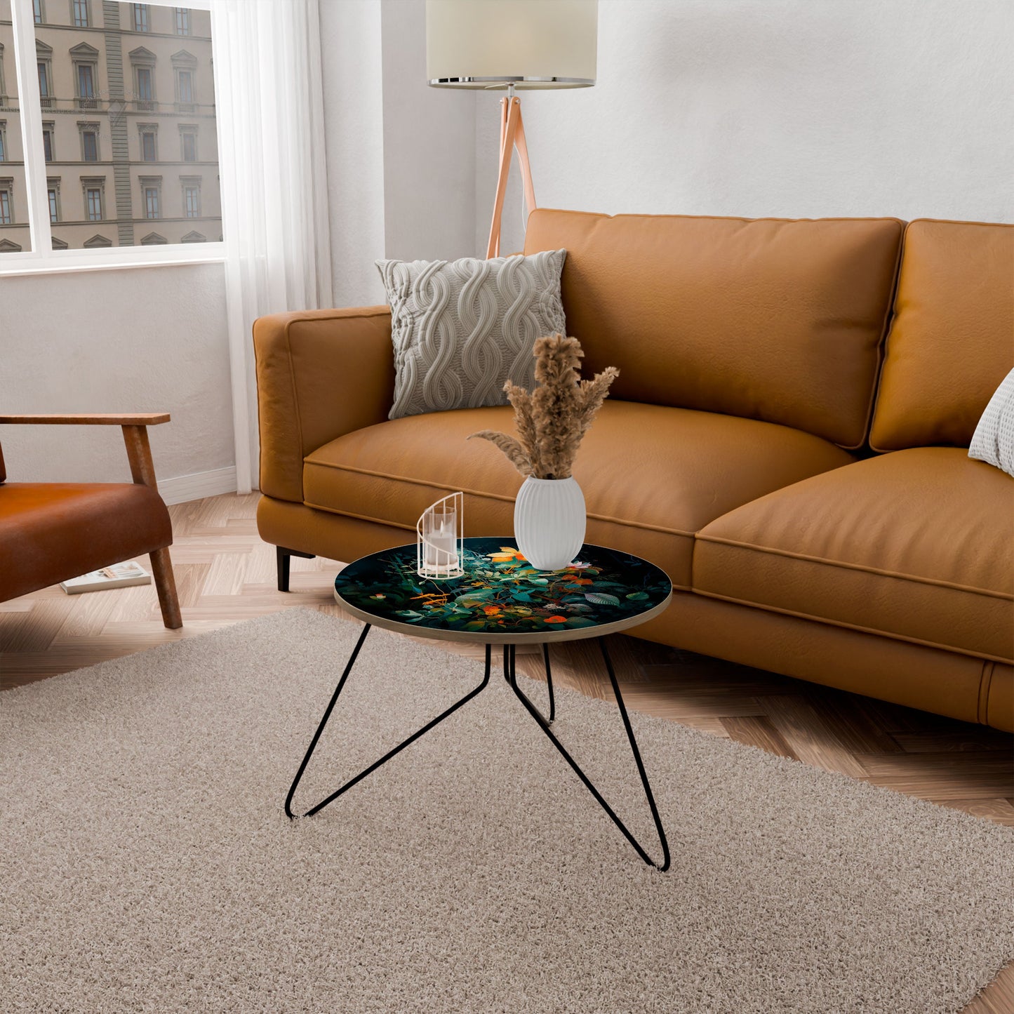 Tavolino da caffè piccolo NOCTURNAL FLOWERS