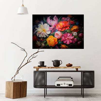 Poster orizzontale stacca e attacca BOUQUET EFFIMERO
