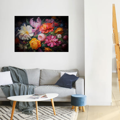 Poster orizzontale stacca e attacca BOUQUET EFFIMERO