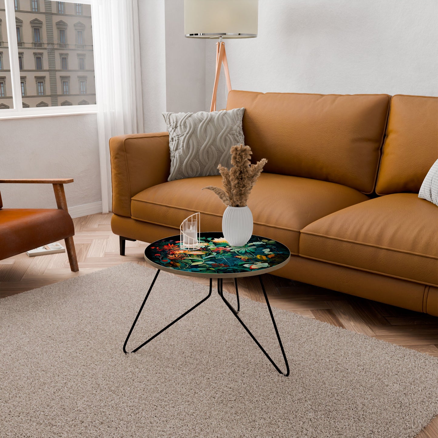 EVENING FLOWERS Small Coffee Table