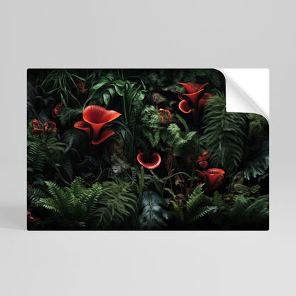 Poster orizzontale staccabile e attaccabile CRIMSON FERN