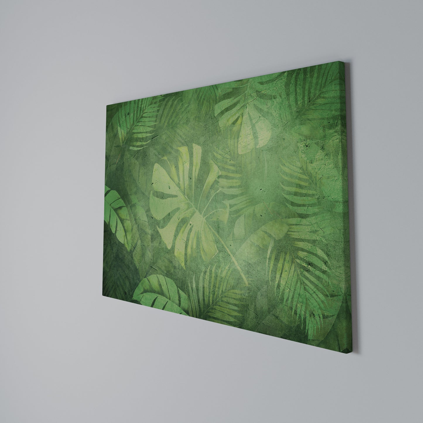 SUBTLE GREEN SYMPHONY Stampa su tela orizzontale
