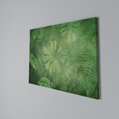 SUBTLE GREEN SYMPHONY Stampa su tela orizzontale