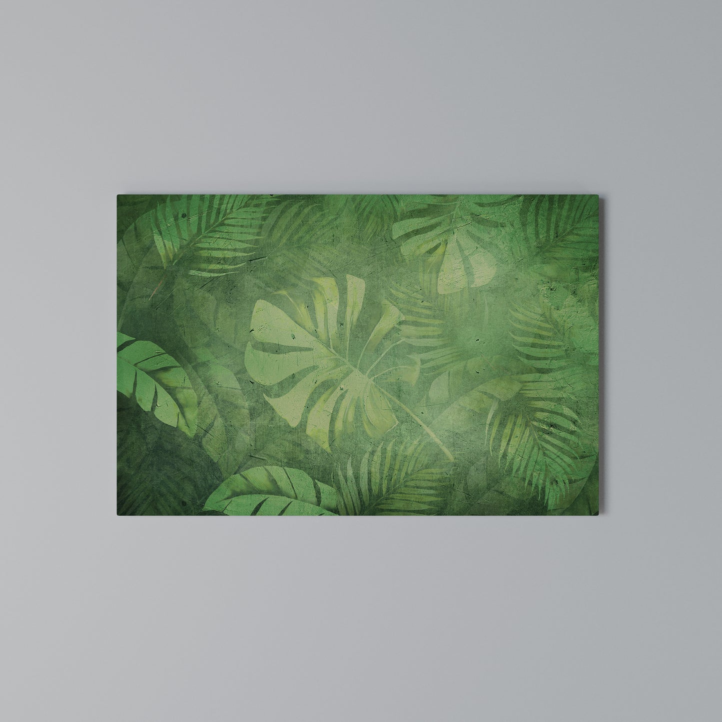 SUBTLE GREEN SYMPHONY Stampa su tela orizzontale
