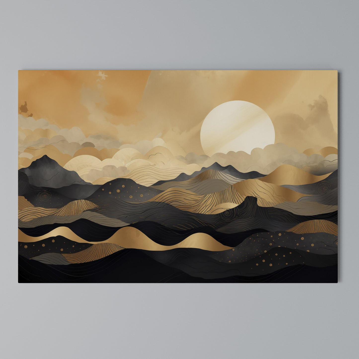 MYSTICAL SUNSET HORIZON Stampa su tela orizzontale