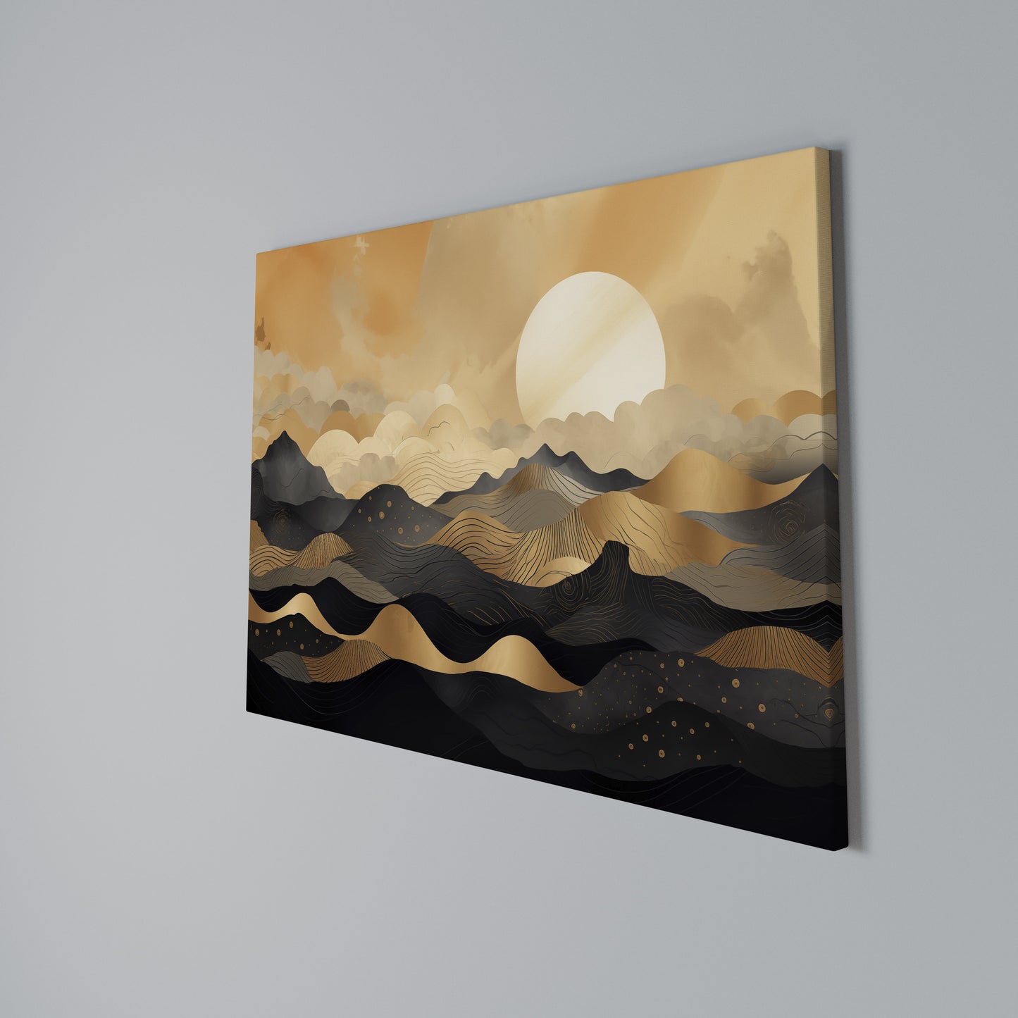 MYSTICAL SUNSET HORIZON Stampa su tela orizzontale