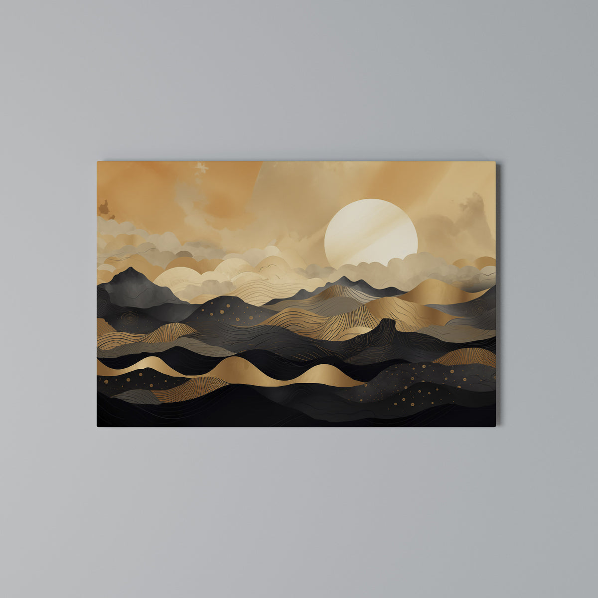 MYSTICAL SUNSET HORIZON Stampa su tela orizzontale