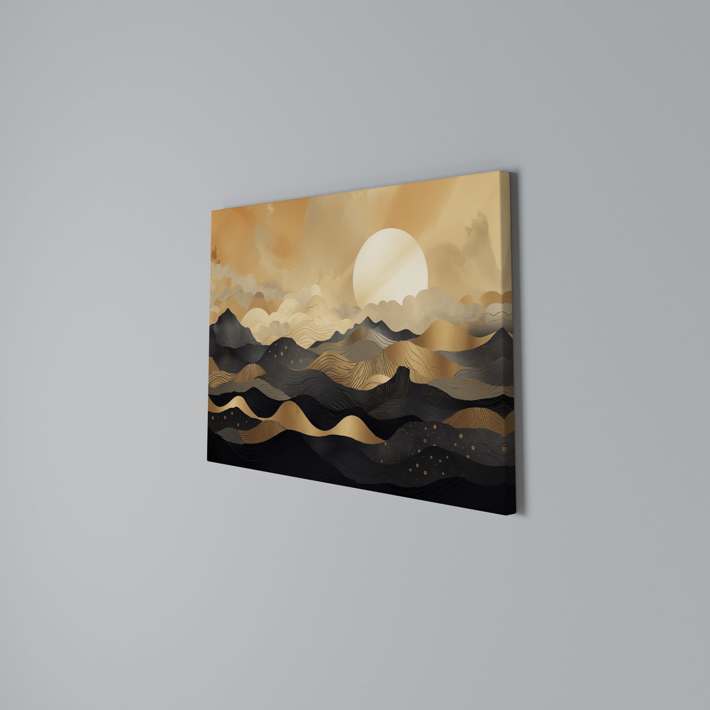 MYSTICAL SUNSET HORIZON Stampa su tela orizzontale