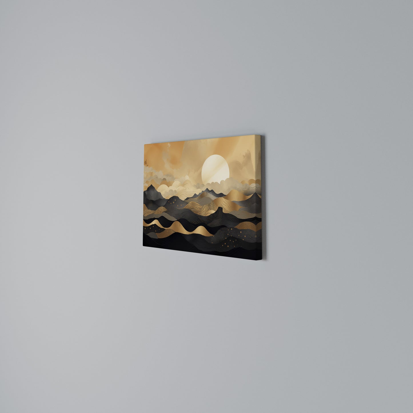 MYSTICAL SUNSET HORIZON Stampa su tela orizzontale