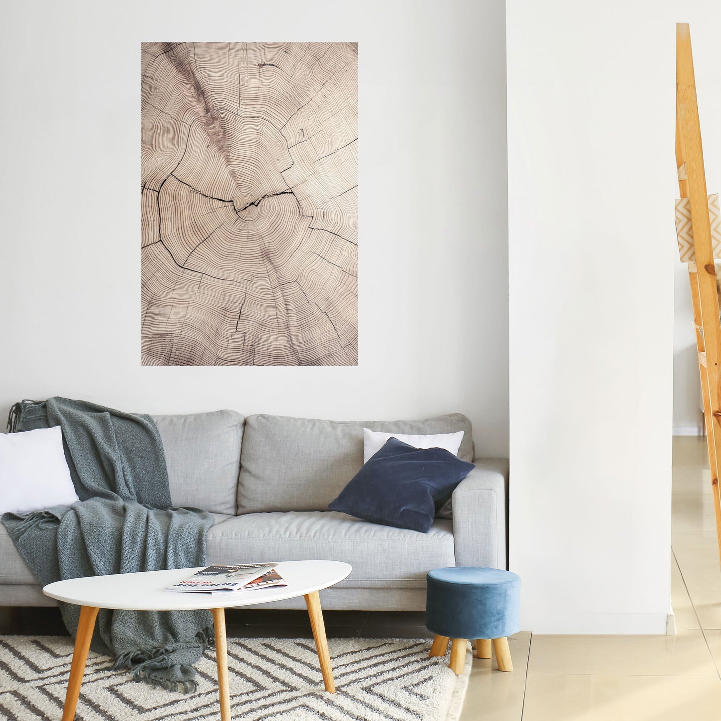 Poster verticale staccabile e attaccabile TIMEWORN RHYTHM