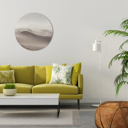 ECHOES OF DUNES Round Wall Art